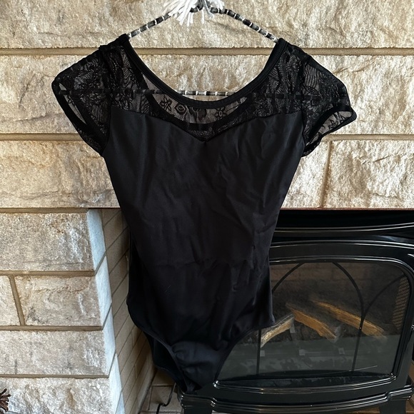 Woman's Black Lace Bodysuit Small - Picture 1 of 10